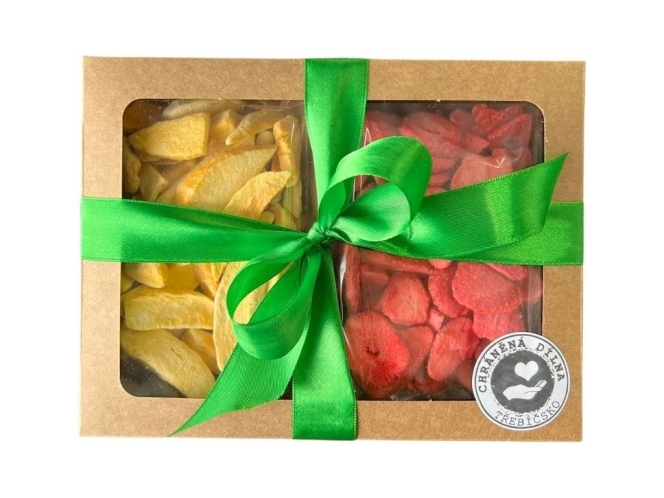 Dárková krabička – mrazem sušené jahody a mango 75 g